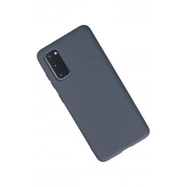 Mey İthalat®  Samsung Galaxy S20 Kılıf Nano içi Kadife Silikon - Gri