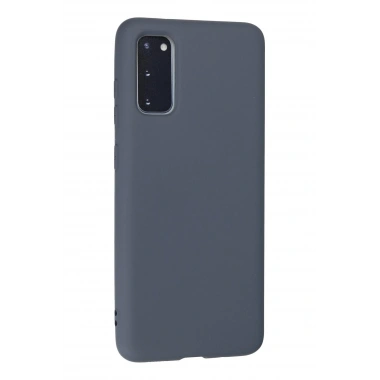 Mey İthalat®  Samsung Galaxy S20 Kılıf Nano içi Kadife Silikon - Gri