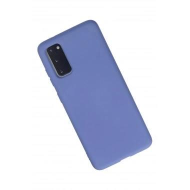 Mey İthalat®  Samsung Galaxy S20 Kılıf Nano içi Kadife Silikon - Lila