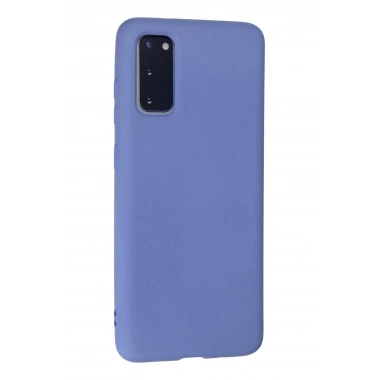 Mey İthalat®  Samsung Galaxy S20 Kılıf Nano içi Kadife Silikon - Lila