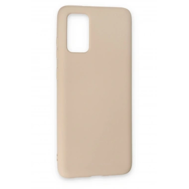 Mey İthalat®  Samsung Galaxy S20 Kılıf Nano içi Kadife Silikon - Pudra