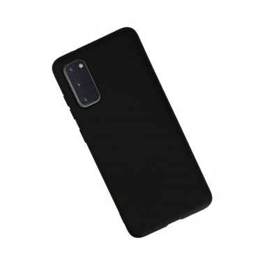 Mey İthalat®  Samsung Galaxy S20 Kılıf Nano içi Kadife Silikon - Siyah