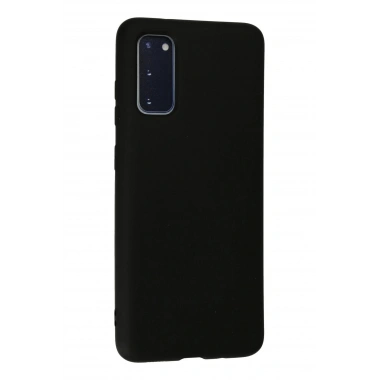 Mey İthalat®  Samsung Galaxy S20 Kılıf Nano içi Kadife Silikon - Siyah