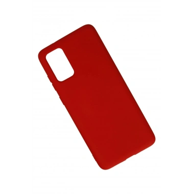 Mey İthalat®  Samsung Galaxy S20 Plus Kılıf Nano içi Kadife Silikon - Kırmızı