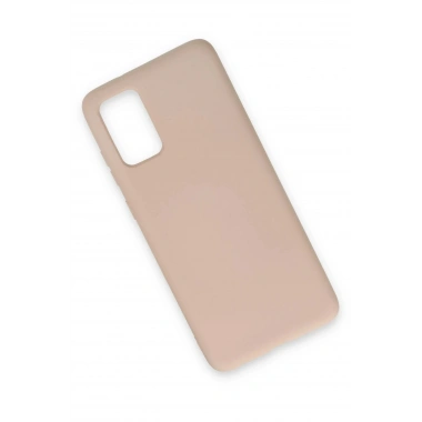 Mey İthalat®  Samsung Galaxy S20 Plus Kılıf Nano içi Kadife Silikon - Pudra