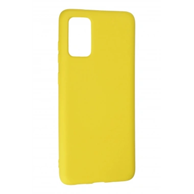 Mey İthalat®  Samsung Galaxy S20 Plus Kılıf Nano içi Kadife Silikon - Sarı