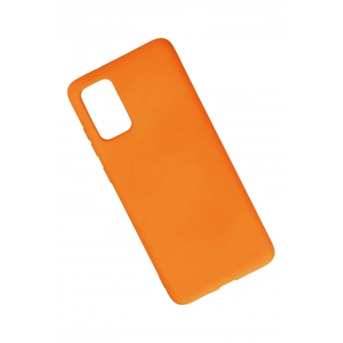 Mey İthalat®  Samsung Galaxy S20 Plus Kılıf Nano içi Kadife Silikon - Turuncu