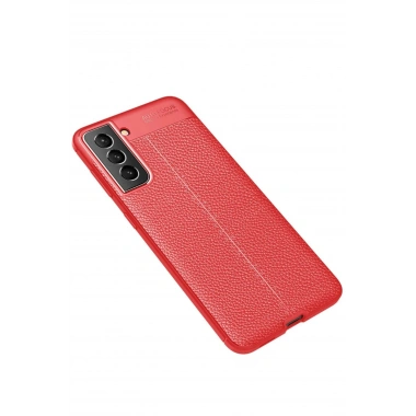 Mey İthalat®  Samsung Galaxy S21 FE Kılıf Auto Focus Kapak - Kırmızı