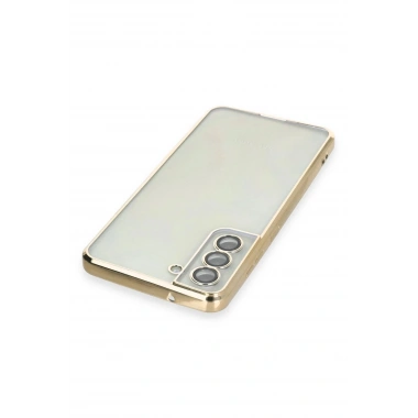 Mey İthalat®  Samsung Galaxy S21 FE Kılıf  Lensli Silikon - Gold