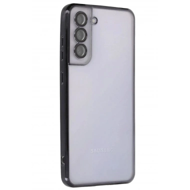 Mey İthalat®  Samsung Galaxy S21 FE Kılıf  Lensli Silikon - Siyah