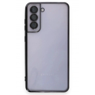Mey İthalat®  Samsung Galaxy S21 FE Kılıf  Lensli Silikon - Siyah