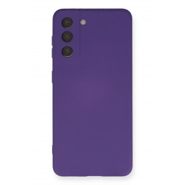 Mey İthalat®  Samsung Galaxy S21 Kılıf Nano içi Kadife Silikon - Mor