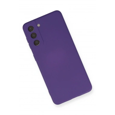 Mey İthalat®  Samsung Galaxy S21 Kılıf Nano içi Kadife Silikon - Mor