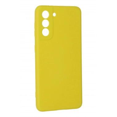 Mey İthalat®  Samsung Galaxy S21 Kılıf Nano içi Kadife Silikon - Sarı