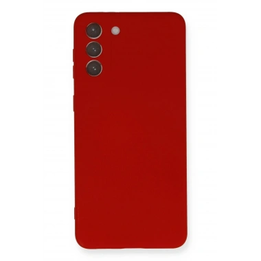 Mey İthalat®  Samsung Galaxy S21 Plus Kılıf Nano içi Kadife Silikon - Kırmızı