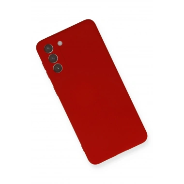 Mey İthalat®  Samsung Galaxy S21 Plus Kılıf Nano içi Kadife Silikon - Kırmızı