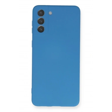 Mey İthalat®  Samsung Galaxy S21 Plus Kılıf Nano içi Kadife Silikon - Mavi