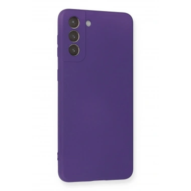 Mey İthalat®  Samsung Galaxy S21 Plus Kılıf Nano içi Kadife Silikon - Mor