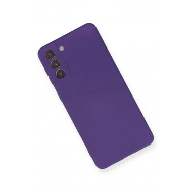 Mey İthalat®  Samsung Galaxy S21 Plus Kılıf Nano içi Kadife Silikon - Mor
