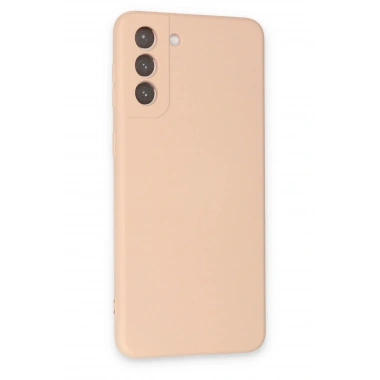 Mey İthalat®  Samsung Galaxy S21 Plus Kılıf Nano içi Kadife Silikon - Pudra