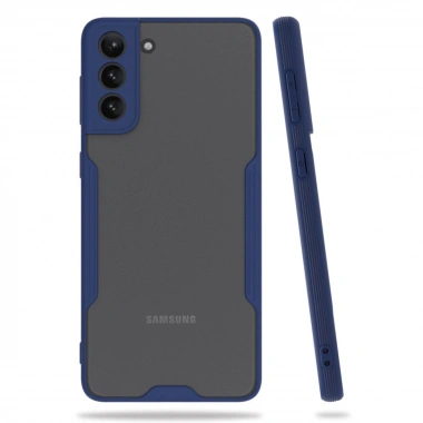 Mey İthalat®  Samsung Galaxy S21 Plus Kılıf Platin Silikon - Lacivert