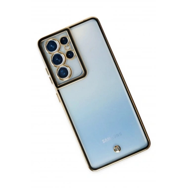 Mey İthalat® Samsung Galaxy S21 Ultra Kılıf Liva Lens Silikon - Siyah