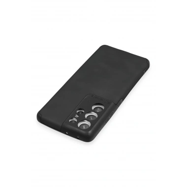 Mey İthalat® Samsung Galaxy S21 Ultra Kılıf Loop Deri Silikon - Siyah