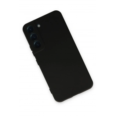 Mey İthalat®  Samsung Galaxy S22 Kılıf Nano içi Kadife Silikon - Siyah