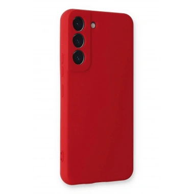 Mey İthalat®  Samsung Galaxy S22 Plus Kılıf Nano içi Kadife Silikon - Kırmızı