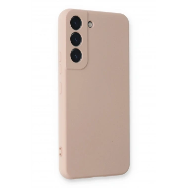Mey İthalat®  Samsung Galaxy S22 Plus Kılıf Nano içi Kadife Silikon - Pudra