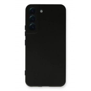 Mey İthalat®  Samsung Galaxy S22 Plus Kılıf Nano içi Kadife Silikon - Siyah