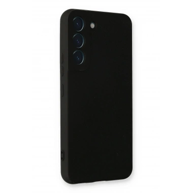 Mey İthalat®  Samsung Galaxy S22 Plus Kılıf Nano içi Kadife Silikon - Siyah