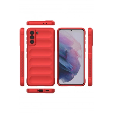 Mey İthalat®  Samsung Galaxy S22 Plus Kılıf Optimum Silikon - Kırmızı