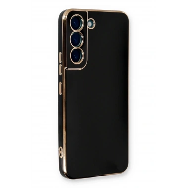 Mey İthalat®  Samsung Galaxy S22 Plus Kılıf Volet Silikon - Siyah