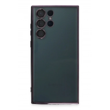 Mey İthalat®  Samsung Galaxy S22 Ultra Kılıf  Lensli Silikon - Mor
