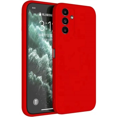 Mey İthalat®  Samsung Galaxy S23 FE Kılıf First Silikon - Kırmızı