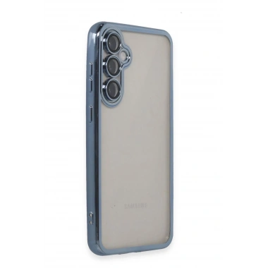 Mey İthalat®  Samsung Galaxy S23 FE Kılıf  Lensli Silikon - Açık Mavi