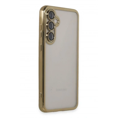 Mey İthalat®  Samsung Galaxy S23 FE Kılıf  Lensli Silikon - Gold
