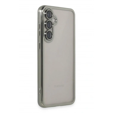 Mey İthalat®  Samsung Galaxy S23 FE Kılıf  Lensli Silikon - Gümüş