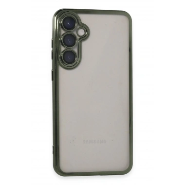 Mey İthalat®  Samsung Galaxy S23 FE Kılıf  Lensli Silikon - Yeşil