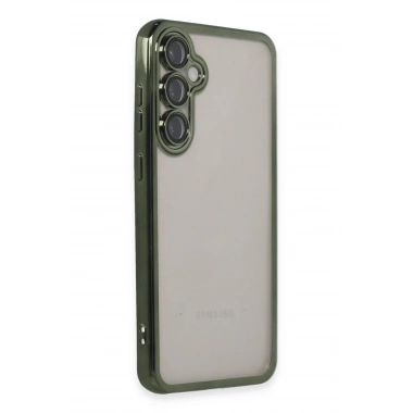 Mey İthalat®  Samsung Galaxy S23 FE Kılıf  Lensli Silikon - Yeşil