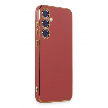 Mey İthalat®  Samsung Galaxy S23 FE Kılıf Volet Silikon - Kırmızı