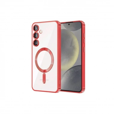 Mey İthalat®  Samsung Galaxy S23 Kılıf Kross Magneticsafe Kapak - Kırmızı