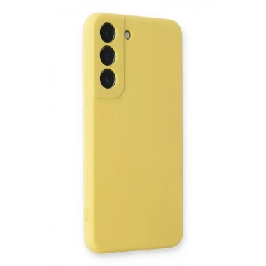 Mey İthalat®  Samsung Galaxy S23 Kılıf Nano içi Kadife Silikon - Sarı