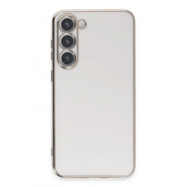 Mey İthalat®  Samsung Galaxy S23 Kılıf Volet Silikon - Beyaz