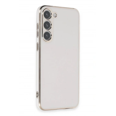 Mey İthalat®  Samsung Galaxy S23 Kılıf Volet Silikon - Beyaz