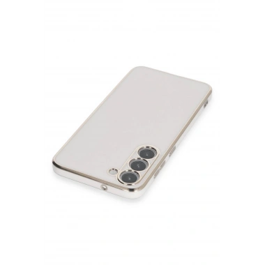 Mey İthalat®  Samsung Galaxy S23 Kılıf Volet Silikon - Beyaz