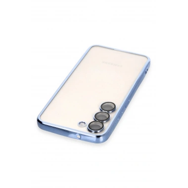 Mey İthalat®  Samsung Galaxy S23 Plus Kılıf  Lensli Silikon - Açık Mavi