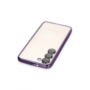Mey İthalat®  Samsung Galaxy S23 Plus Kılıf  Lensli Silikon - Mor