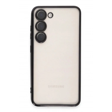 Mey İthalat®  Samsung Galaxy S23 Plus Kılıf  Lensli Silikon - Siyah